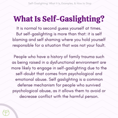 What Is Self Gaslighting?