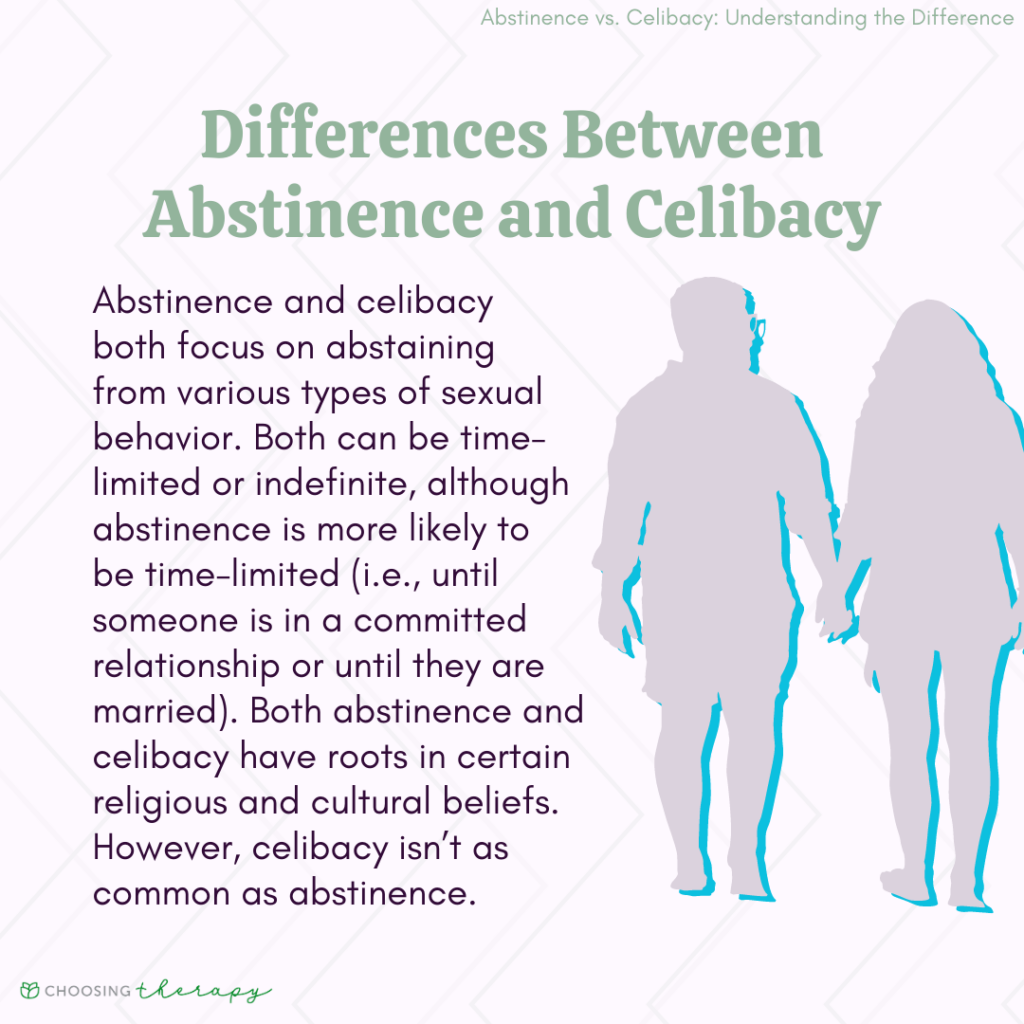 What Is The Difference Between Abstinence And Celibacy