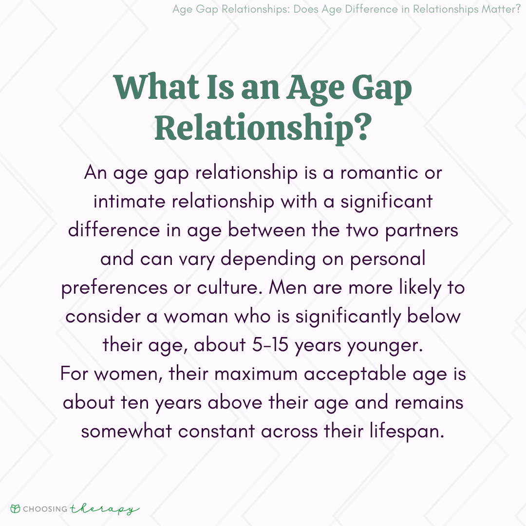 When Is The Age Gap In A Relationship Too Much