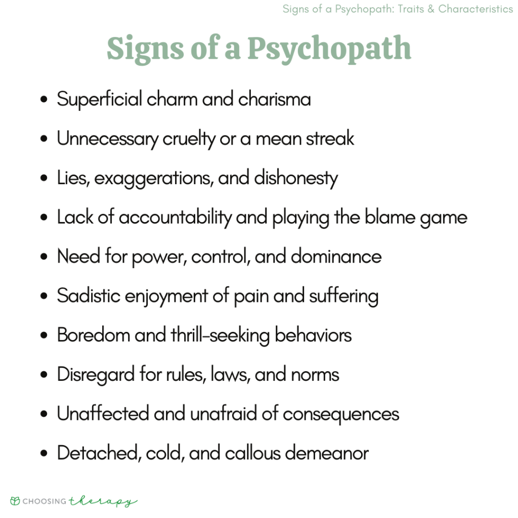 20 Signs You May Be Dealing With A Psychopath