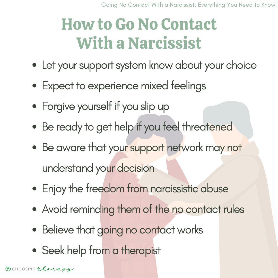 Going No Contact With a Narcissist: Everything You Need to Know ...