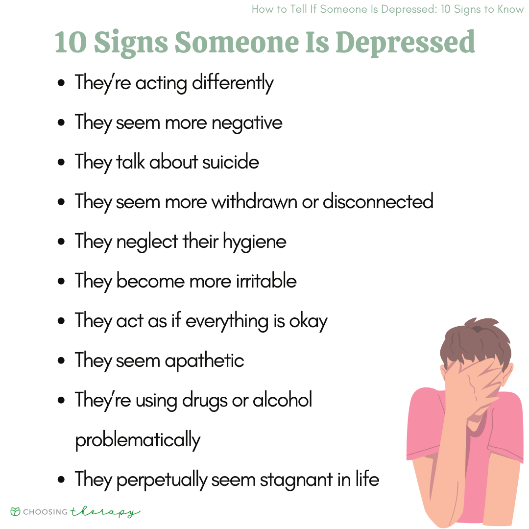 10 Signs Someone Is Depressed