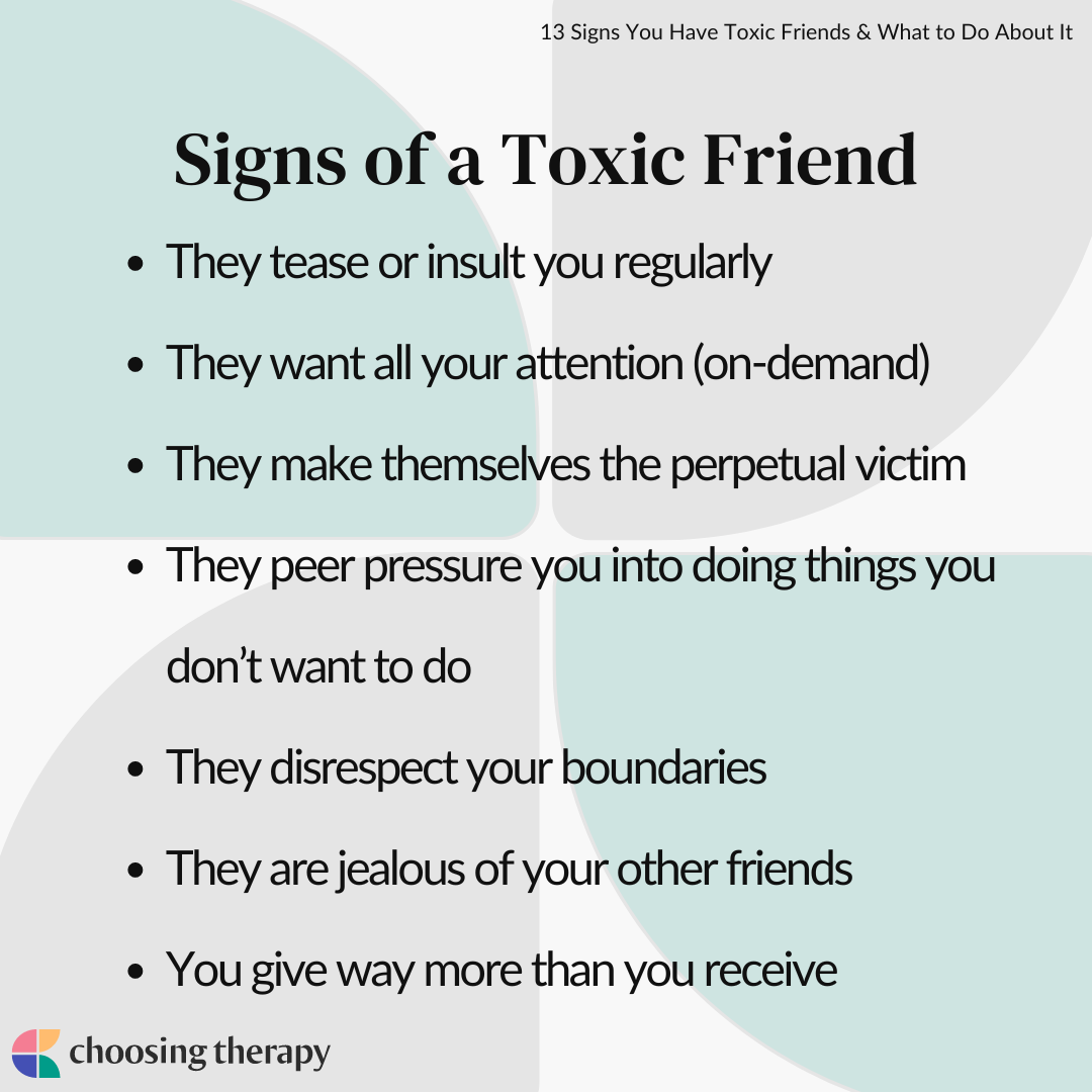 13 Signs That You Have Toxic Friends & What to Do About It