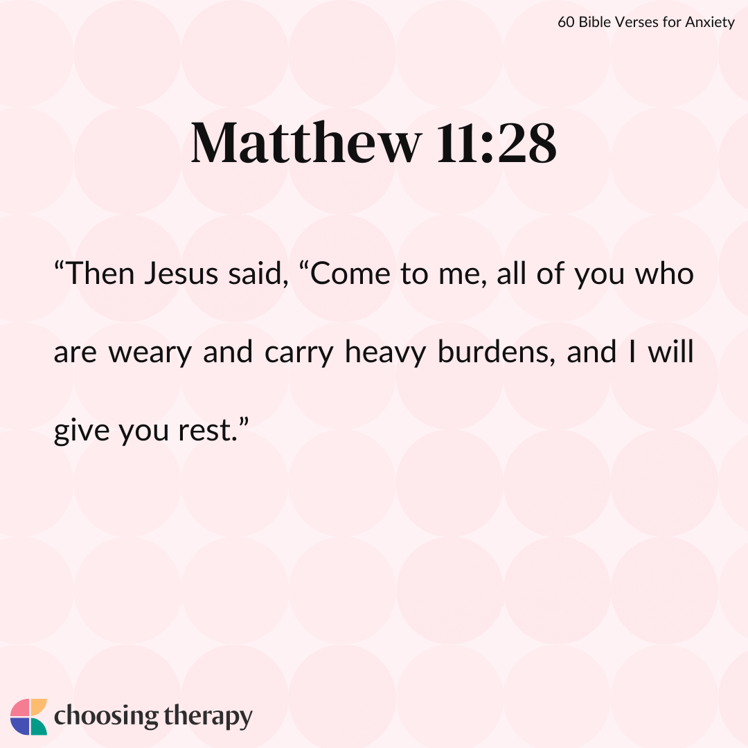 60 Bible Verses for Anxiety