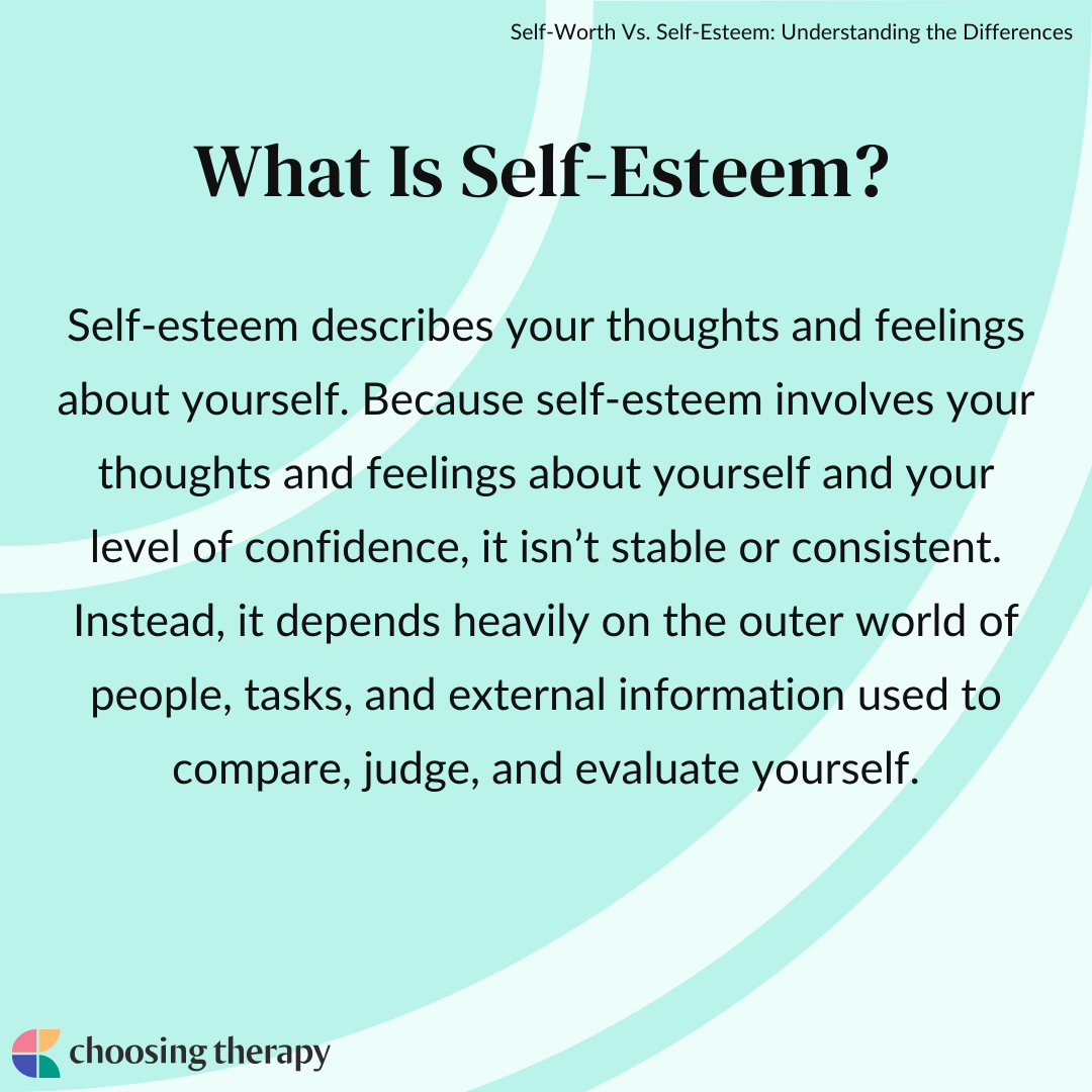 Understanding the Difference Between Self-Esteem and Self