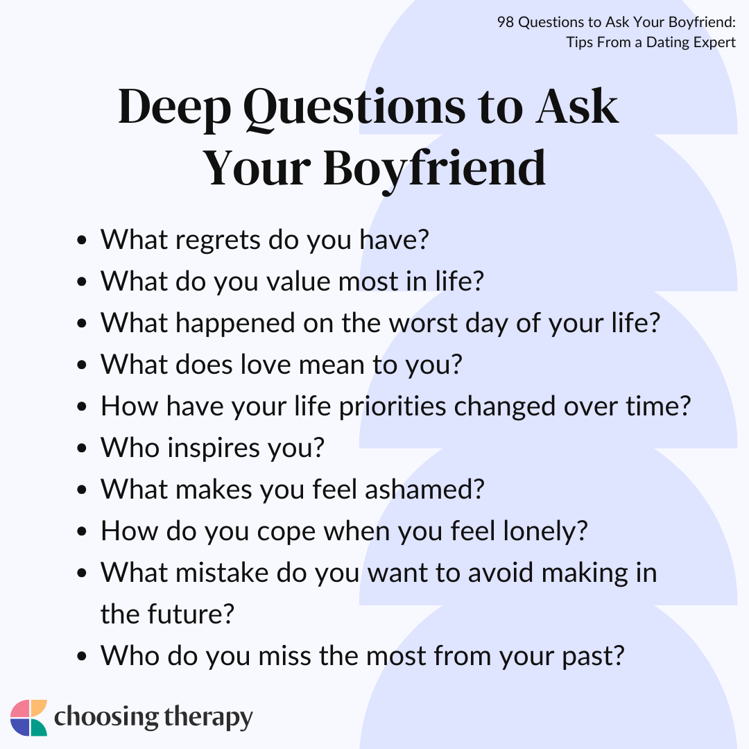 Deep Questions To Ask Your Boyfriend 