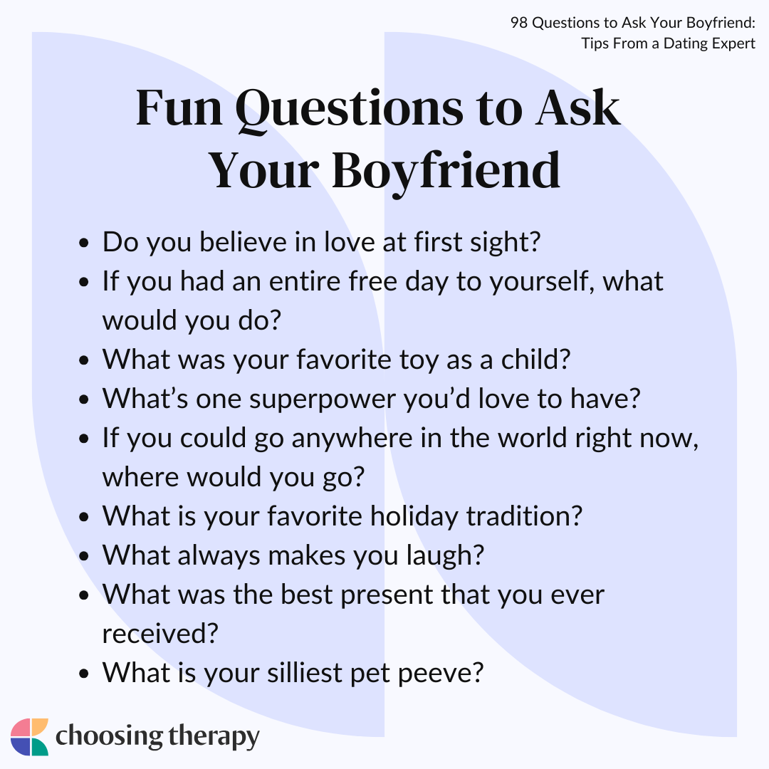 funny questions to ask your boyfriend