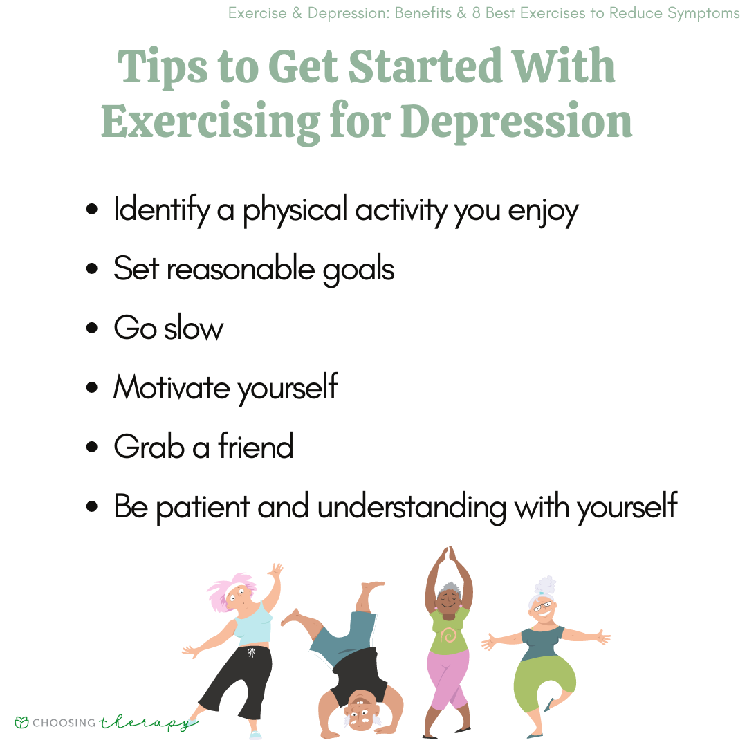 Physical activities for alleviating depression