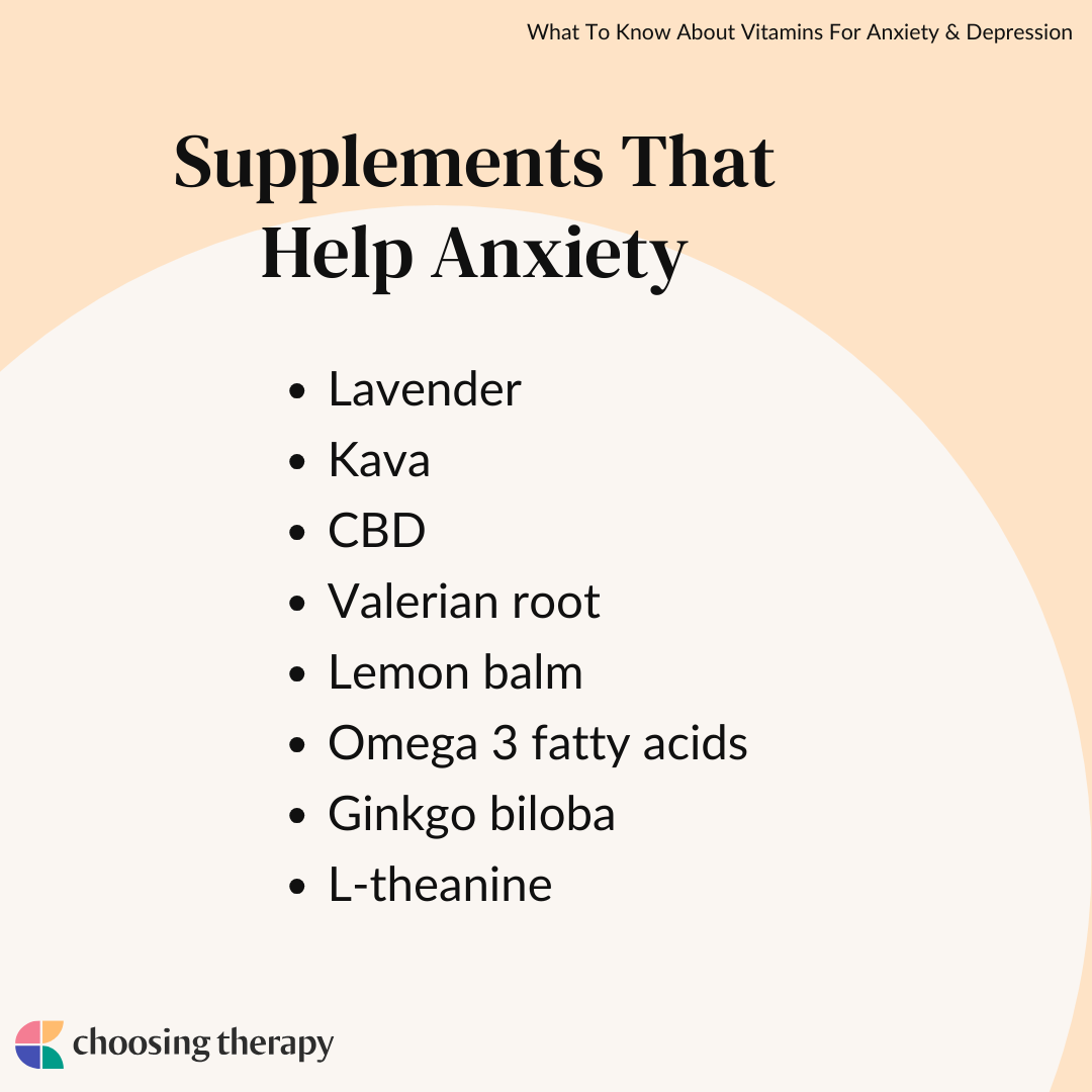 Vitamins That Help With Depression & Anxiety