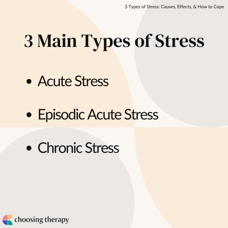 3 Types of Stress: Causes, Effects, & How to Cope - Choosing Therapy