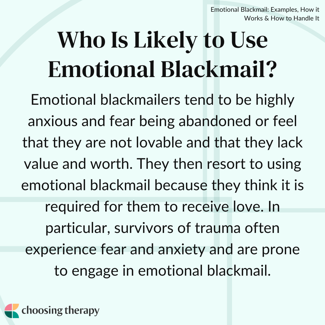 What Is Emotional Blackmail 