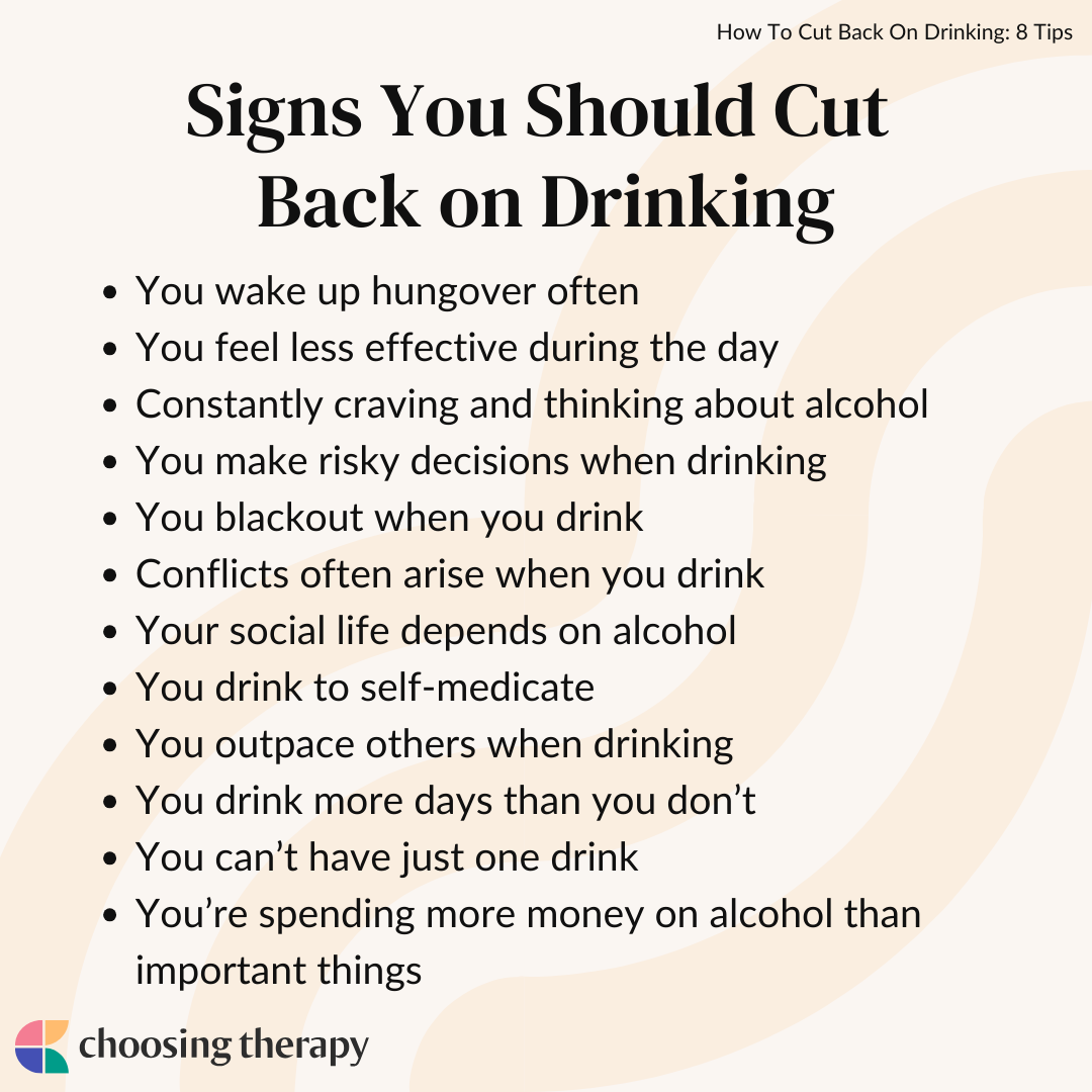 Cutting Back on Alcohol: 8 Tips