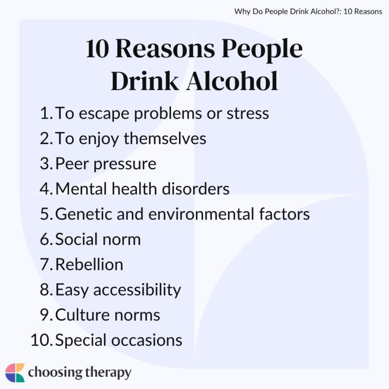 Reasons People Drink Alcohol